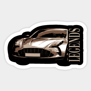 Aston Martin One-77 (2009–2012) Awesome Artwork Cars Form Sticker